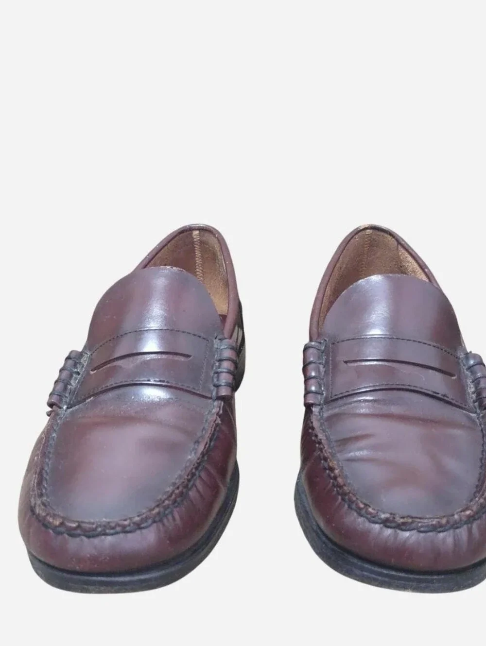 VTG Florsheim Classic Men’s Penny Loafers in Burgundy Size 8E All Leather